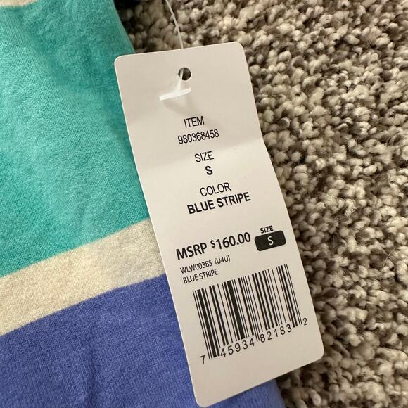 Wildfox blue & white striped long sleeve top size S NWT - Picture 9 of 12